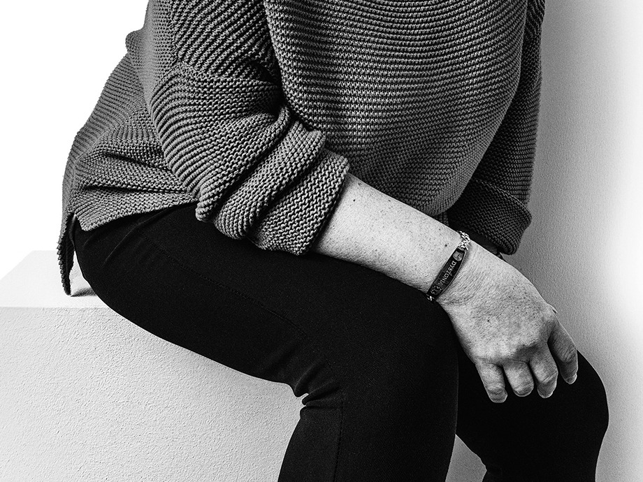 Neck of a woman with necklace