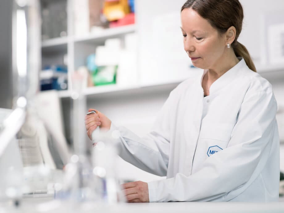 Scientist doing research